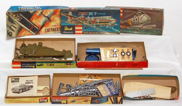 Eight Monogram, Revell, Lindberg model kits - 2