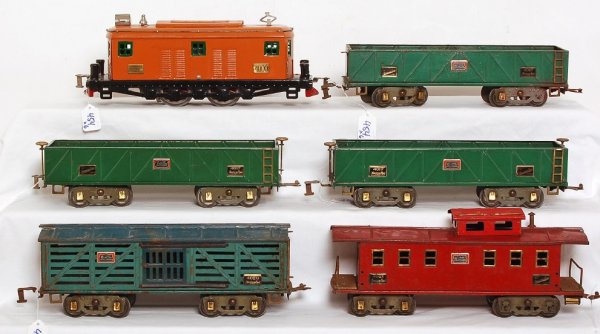 American Flyer 4000, three 4017, 4020, 4021