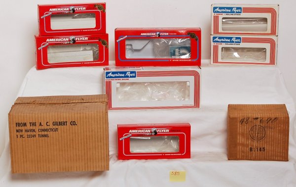 Two very large boxes full of A.F. S gauge boxes