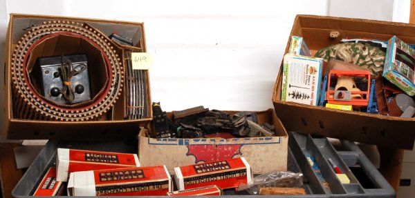 Big lot of toy train related parts and pieces - 2