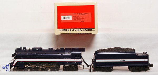 Lionel 18046 Wabash 4-6-4 Hudson and tender in OB: Lionel 18046 Wabash 4-6-4 Hudson and tender in original box with sound activation button and plastic program insert for controller. Train looks C9-10, but is graded C8 due to having been run very ligh