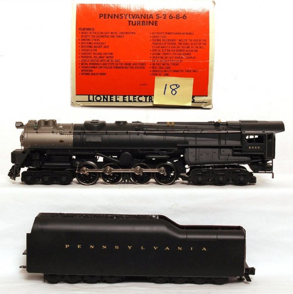 Lionel 18010 Pennsylvania S2 6-8-6 turbine in OB