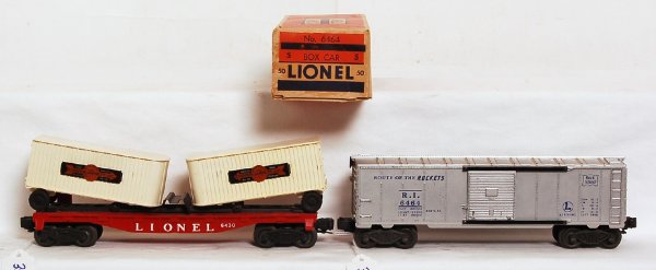Lionel 6464-50 in OB , 6430 flatcar w/trailers