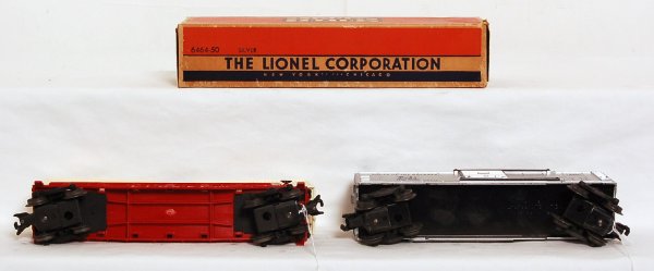 Lionel 6464-50 in OB , 6430 flatcar w/trailers - 3