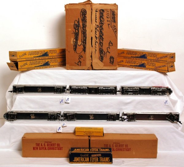 American Flyer boxed set 5108-W Santa Fe pass. - 3