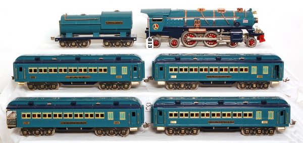 Lionel Blue Comet set, 400E with cars - 2