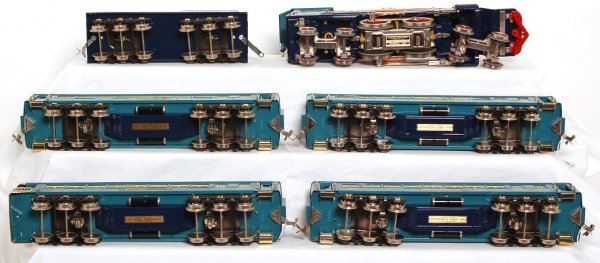 Lionel Blue Comet set, 400E with cars - 3