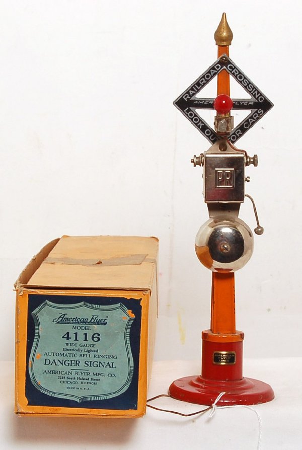 American Flyer prewar 4116 danger signal, OB
