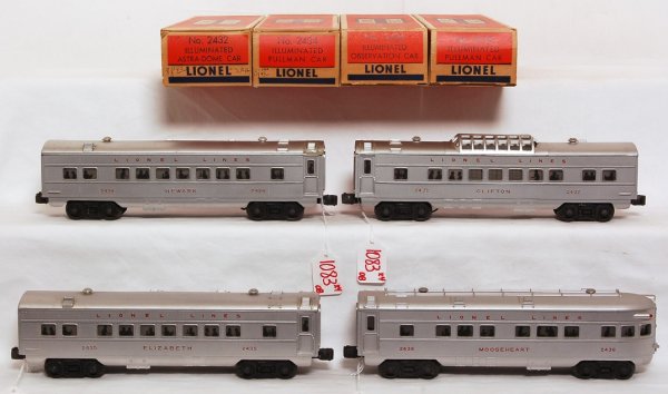 Lionel 2432, 2434, 2435 and 2436 in boxes