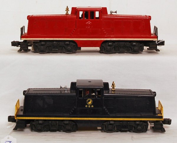 Lionel 627 L.V. and 628 N.P. GE 44 ton switchers - 2