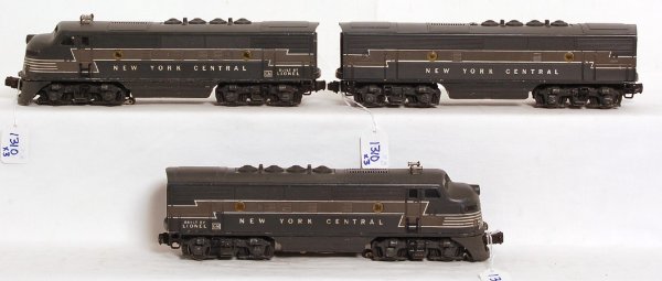 Lionel 2354P, 2354T, 2344C NYC F3 A-B-A