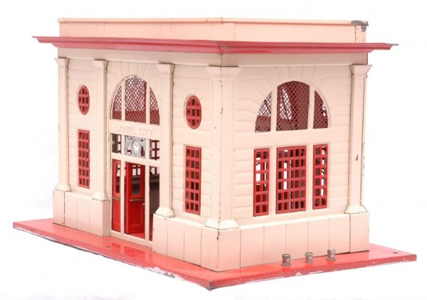 Lionel 115 Lighted Station Vermilion and Cream - 2