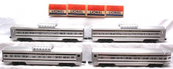 Lionel CP three 2552 and 2551 Pass Cars LN OB