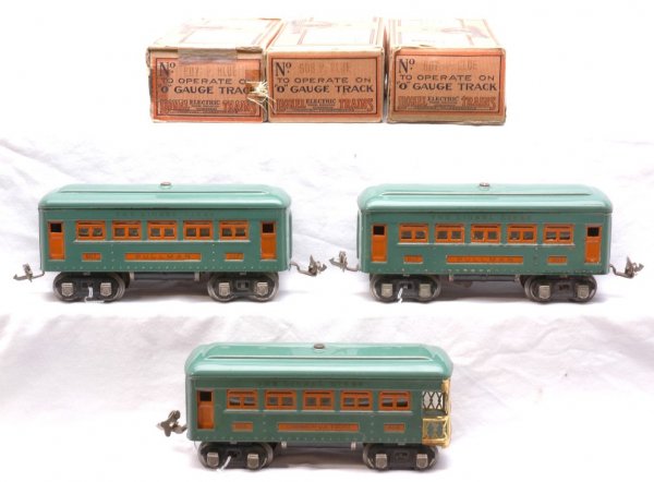 Lionel Peacock Passenger Cars two 607 608 Boxed