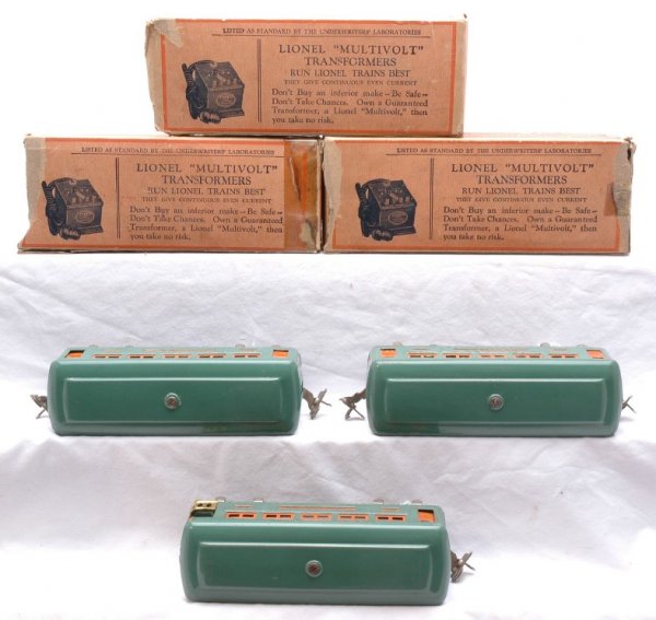 Lionel Peacock Passenger Cars two 607 608 Boxed - 3