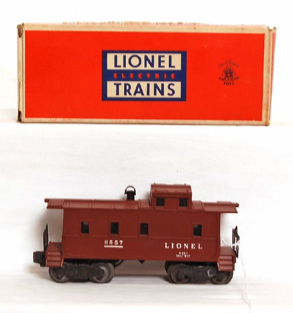 Mint Lionel 6557 smoking caboose, OB - 2