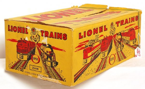 Tough Lionel yellow set box Super Chief 2544W