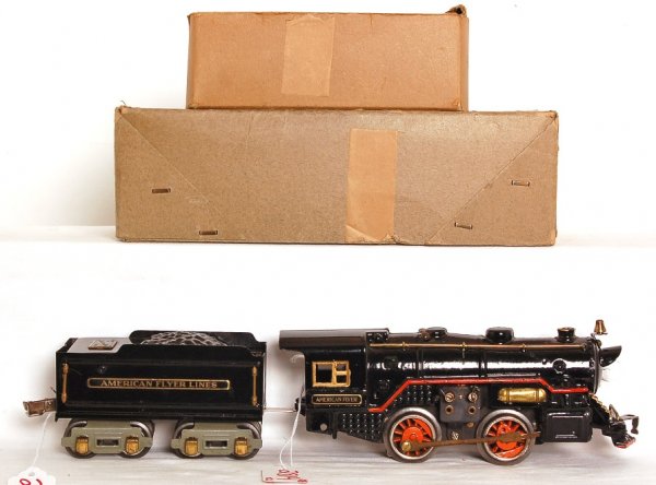 Gorgeous American Flyer prewar 3198 loco OB - 2