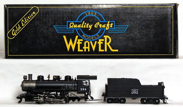 Weaver Gold Line USRA 0-6-0 switcher, RI #284: Weaver Gold Line USRA 0-6-0 switcher, 2 rail O scale, Rock Island #284, C8 in OB.