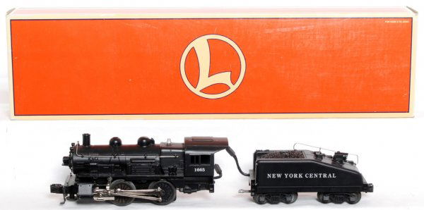 Lionel 18054 1665 New York Central 0-4-0 switcher: Lionel 18054 1665 New York Central 0-4-0 switcher loco and tender in original box, C8-9.