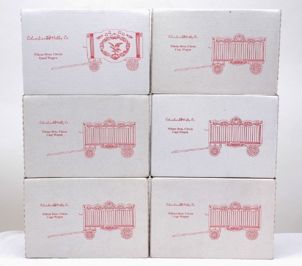 Wilson Bros. 6 Circus Cage Wagons Factory MINT OB
