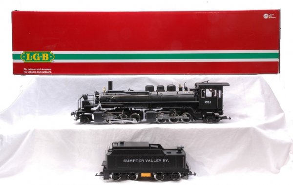 LGB 20892 Sumpter Valley Loco Tender MINT OB: LGB G scale 20892 Sumpter Valley steam loco and tender in OB with outer shipping carton, C10.