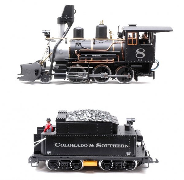 LGB 2319S C & S Loco and Tender LIKE NEW: LGB G scale 2319S Colorado & Southern steam loco and tender, C8-9.