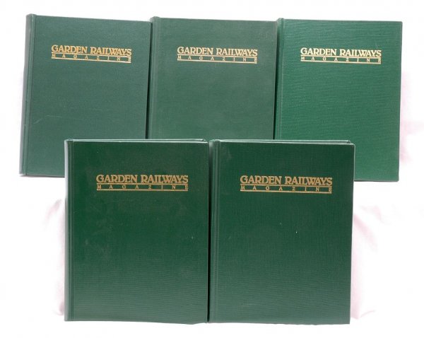 Garden Railway Magazines Hard Bound 1990-1994 LN: Garden Railway Magazines that are hard bound including; volume 7-1990, volume 8-1991, volume 9-1992, volume 10-1993 and volume 11-1994 in like new condition.