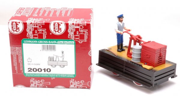 LGB 20010 Gustave Hand Car MINT Boxed: LGB G scale 20010 Gustave hand car in OB, C9.