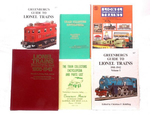 GreenbergÕs Lionel Prewar Reference TCA LN: Three Lionel prewar reference books including; ÒGreenbergÕs Guide to Lionel Trains 1901-1942 Volume I & Volume IIÓ by Christian F. Rohlfing, circa 1988 and two ÒLionel Trains Standard of the World