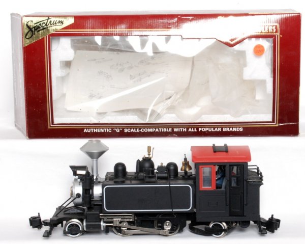 Bachmann G scale 81599 Baldwin 2-4-2T in OB: Bachmann G scale 81599 Baldwin 2-4-2T in original box, train should clean C8 area. Box shows mild wear.