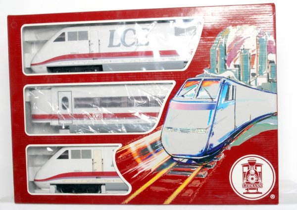 LGB G scale 90950 Lehmann City Express in OB: LGB G scale 90950 Lehmann City Express electric train in original box, train should clean to look unrun C9 area. Box shows very light shelf wear.