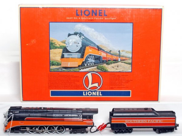 Lionel 18071 S.P. Daylight 4449 GS-4 in OB: Lionel 18071 S.P. Daylight 4449 GS-4 in original box C8. Box shows very light wear.