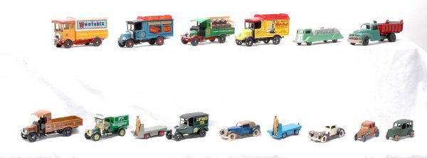 Selection of Metal Vehicles Corgi Matchbox Hubley: Selection of metal vehicles including; Corgi, Matchbox, Lesney, Tootsie Toy, Dinky, Hubley and DGM. The vehicles range in condition from C6-C8.