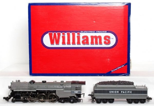 Williams CS109W die-cast Union Pacific Hudson: Williams CS109W diecast Union Pacific 4-6-4 Hudson loco and tender with whistle in original box, train should clean to look C8-9. Box shows light wear.