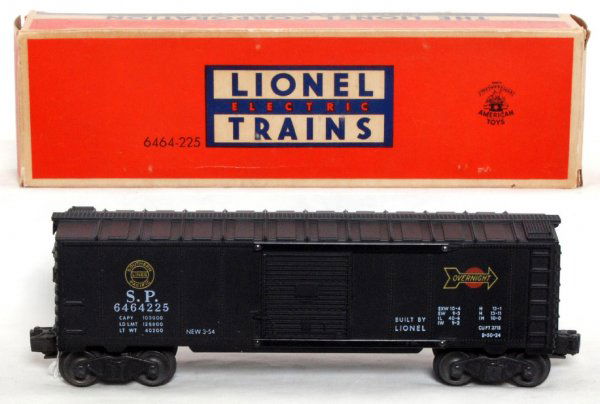 Lionel 6464-225 Southern Pacific boxcar, OB: Lionel 6464-225 Southern Pacific boxcar, C8. OB C8.