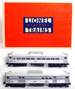 Lionel 18506 Canadian National RDC BUDD cars: Lionel 18506 Canadian National RDC BUDD cars in original box, C8-9. Box has a small puncture to one side panel and a price sticker.