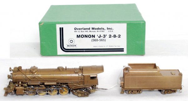 Overland Models Monon J-3 2-8-2 loco and tender: Overland Models Monon J-3 2-8-2 (560-565) loco and tender, C8-9.