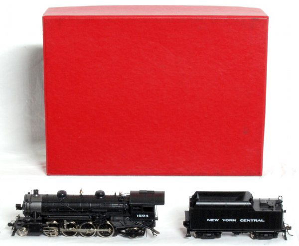 Key Imports SKI brass HO NYC 2-8-2 H-5S class: Key Imports, SKI brass HO scale New York Central 2-8-2 H-5S class locomotive and tender in original box with good foam. Train looks C9 area, except tender has a rear step that needs to be reattached.