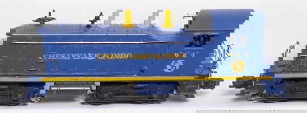 Lionel 624 Chesapeake and Ohio switcher: Lionel 624 C&O switcher, decal variation, 99% decals, C7.