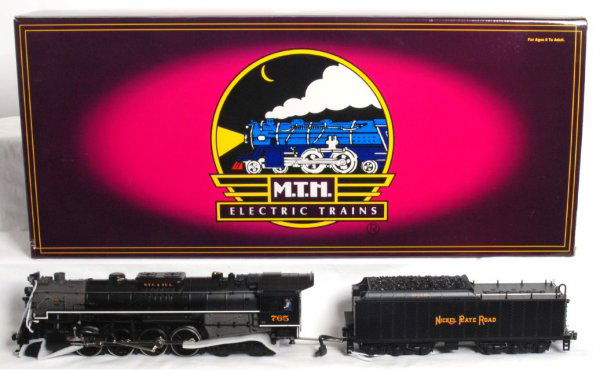 MTH No. 20-3032-1 NKP 2-8-4 Berkshire in OB: MTH O gauge 3 rail No. 20-3032-1 Nickel Plate Road 2-8-4 Berkshire steam locomotive and tender in original box with ProtoSound and ProtoSmoke, C8.
