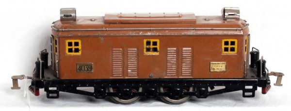 American Flyer W.G. 4039 electric loco: American Flyer prewar standard/wide gauge No. 4039 electric loco, C6.
