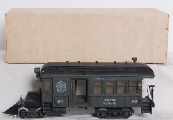 DLW Mack Railbus D&RGW: DLW 2264 D&RGW railbus in OB. Loco run outside and show weathering. Missing one jewel in marker light. Should clean to C7.