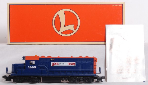 Lionel 1998 Centennial GP2018858: Lionel 18858 Centennial GP20 from 1998. Loco is in OB and features TMCC, Railsounds, and directional lighting. Loco is high C8-9 with very light roller marks.
