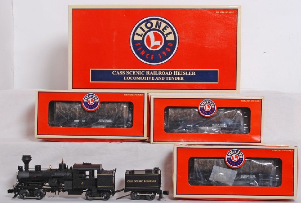 Lionel Cass Heisler and Meadow log cars