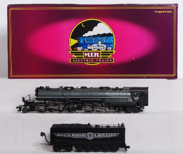 MTH Premier DM&IR Yellowstone with Proto: MTH 20-3030-1 Duluth Missabe and Iron Range Yellowstone locomotive in OB. Loco features Protosound, Protosmoke, and Protocoupler. Loco has instructions and is very high C8-9. May have been factory tes