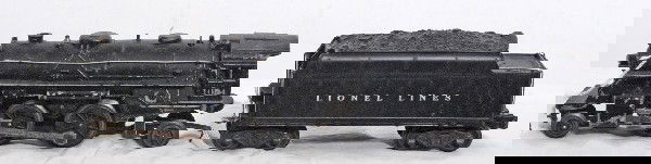 Lionel 1654 steam loco and tender with whistle: Lionel 1654 steam loco and tender with whistle. Loco looks C6, tender looks C7.