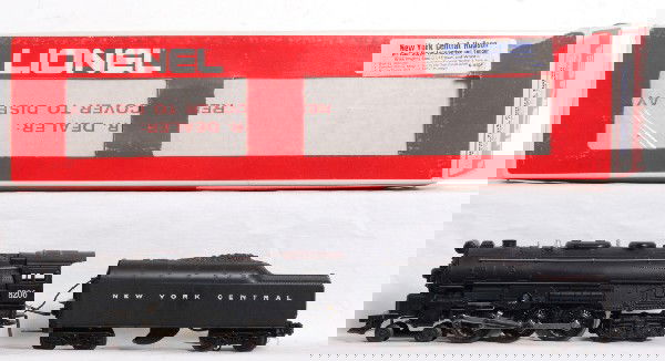 Lionel 8206 New York Central Hudson: Lionel 8206 New York Central Hudson in OB. Loco is C7-8 with some run time and a few paint chips around the feedwater heater. Also tether has has terminal come loose from wire. It is included. OB has