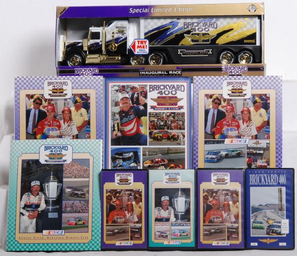 44: NASCAR Brickyard 400 books and truck