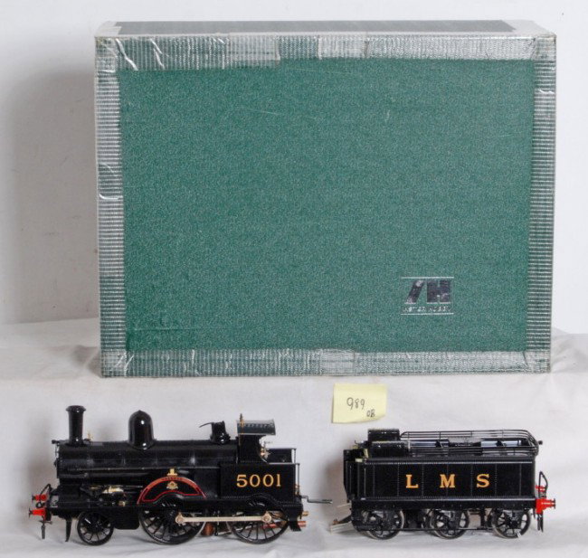 Aster LMS ÒJumboÓ Snowdon 2-4-0 live steam: Aster G Scale / Gauge 1 live steam locomotive in OB. Loco is LMS ÒJumboÓ Snowdon. Loco is complete and not in kit form. Serial number is 024 060. Loco looks unrun C8-9 with some very light wheel mar
